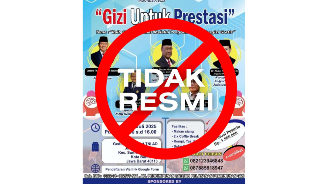 BGN Tanjung Pinang Tegaskan Kegiatan Deklarasi dan Seminar PSPPG di Bandung Bukan Kegiatan Resmi